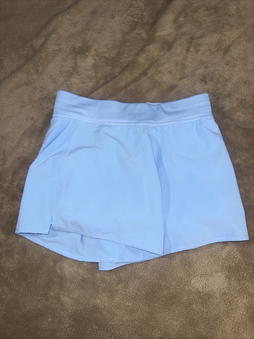 GOAT USA Girls Woven Shorts Youth XL Carolina Blue Athletic Built-In Liner NWT